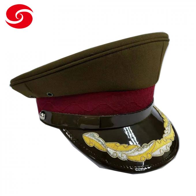 Malawi Customized Military Army Wool Senior Officer Peak Cap