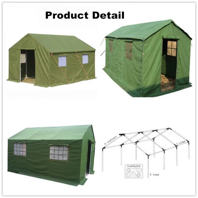 300GSM Polyester Canvas Waterproof 10 Man Military Relief Tent for Outdoor