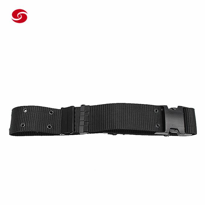 Men Spot Waist Fabric Webbing Traveling Durable Tactical Military Army Police Belt with Buckle