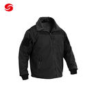 Black Soft Shell Military Jacket Fleece Outdoors Sportswear Tactical For Men