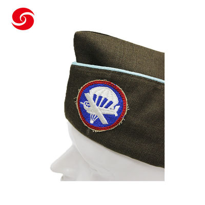 Military Police Captain Navy Officer Garrison Cap With Embroidered Logo