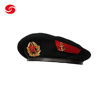 Vintage Russian Military Uniform Hats Unisex Army Wool Beret Hat Beret
