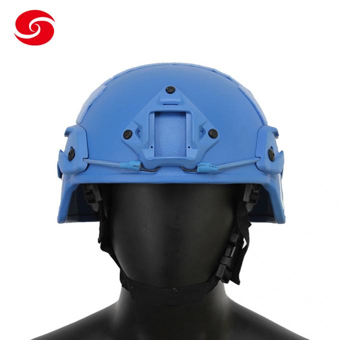 Blue PE Aramid Nij 3A Army Tactical Mich Bullet Proof Aramid Helmet
