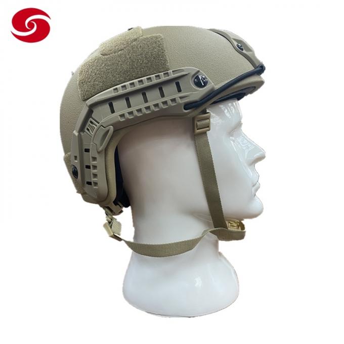 Ballistic Helmet Nij Iiia High Cut Fast Bulletproof Helmet Sand Color