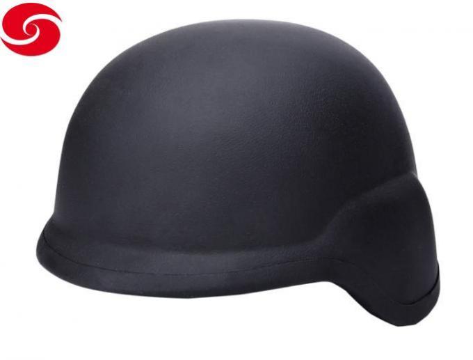 Pasgt Style Black Color Bulletproof Helmet Level Nij Iiia PE & Aramid Helmet