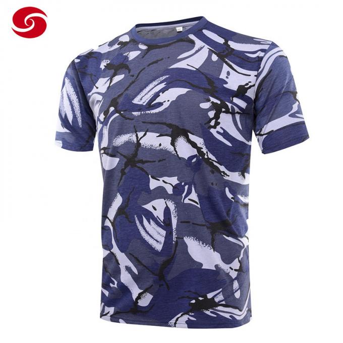 Army British Camouflage Breathable Military T Shirt Top