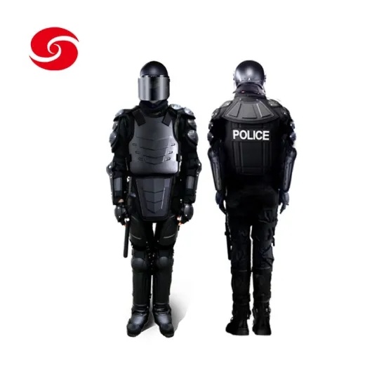 Black Customized Military Police Army Armor Riot Gear Full Body Armor Anti Riot Suit