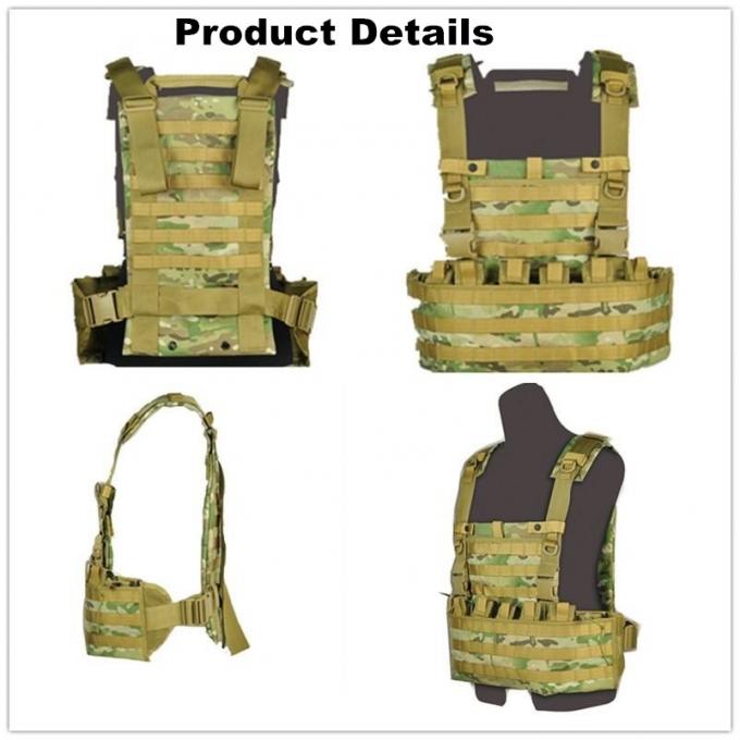 Military Customized Camouflage Polyester Tactical Plate Carrier Vest