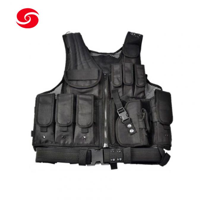 High Quality Black Police Security Tactical Vest/ Army Multifunctional Airsoft Vest