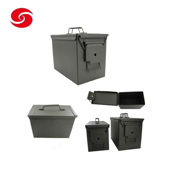 Green Army Standard M2a1 Gd1002 Metal Ammo Can Metal/ Bullet Storage Tool Can/Aipu Wholesale Waterproof Military Metal Ammo Can