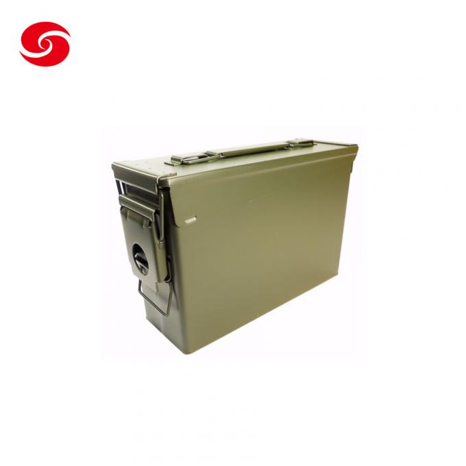 Green Army Standard M2a1 Gd1002 Metal Ammo Box/ Wholesale Waterproof Military Alumiunum Bullet Storage Tool Can