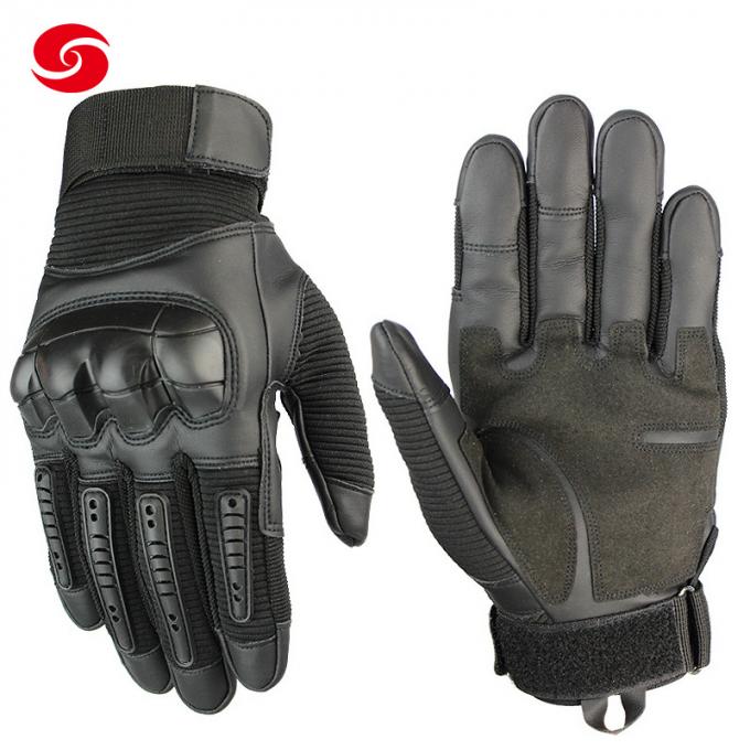 Black Nylon Windproof Military Tactical Gloves for Man