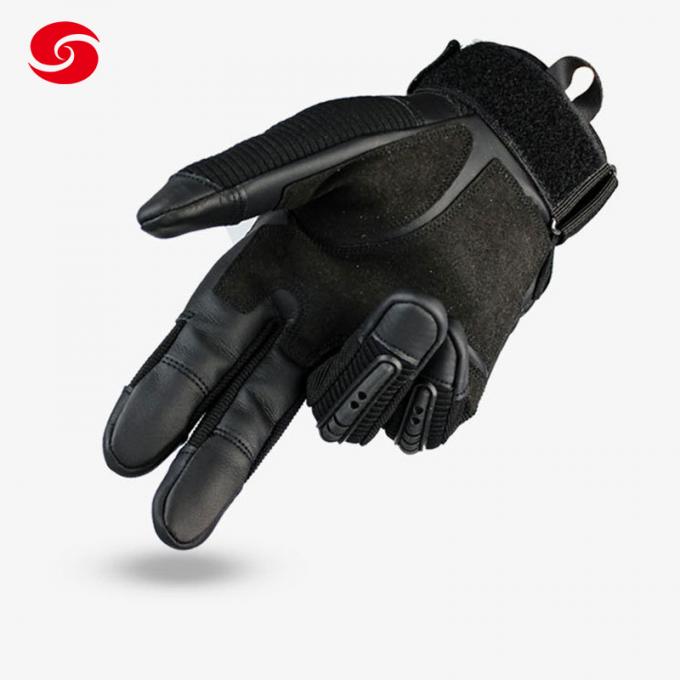 Black Nylon Windproof Military Tactical Gloves for Man