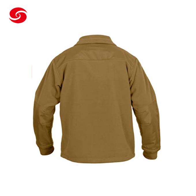 High Quality Outdoor Warm Comfortable Army Military Tactical Khaki Fleece Jacket
