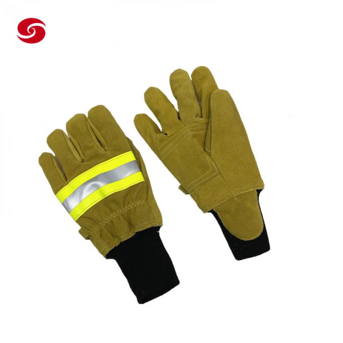 Military Heat Resistant Firefighting Firefighter Fireman Gloves Emergency Fire Rescue Protictive Safety Gloves