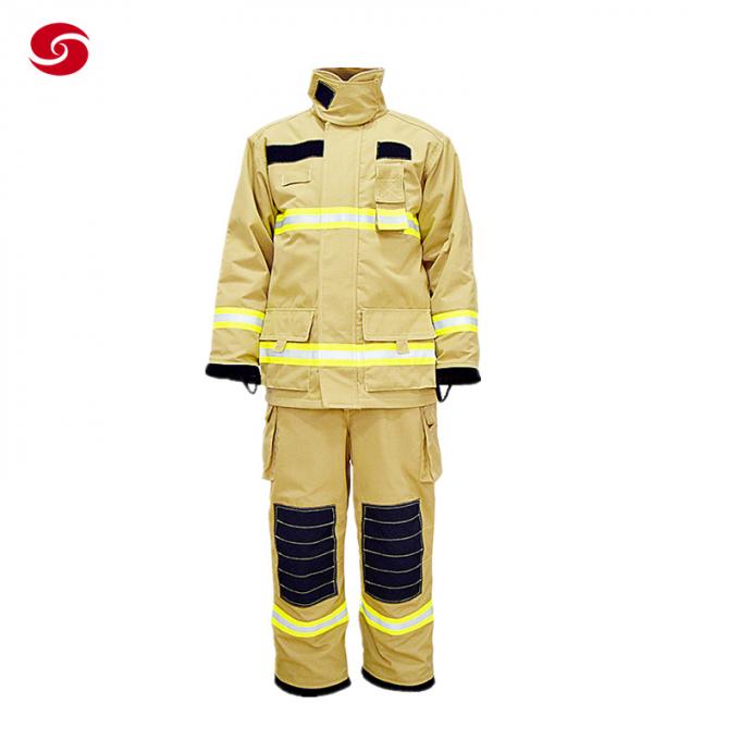 Us Ameriacn Fire Fighting Suit/Firefighter Protective Clothing/En Standard Firefighter Fire Resistant Suit Flame and Heat Resistant Fireman Suit
