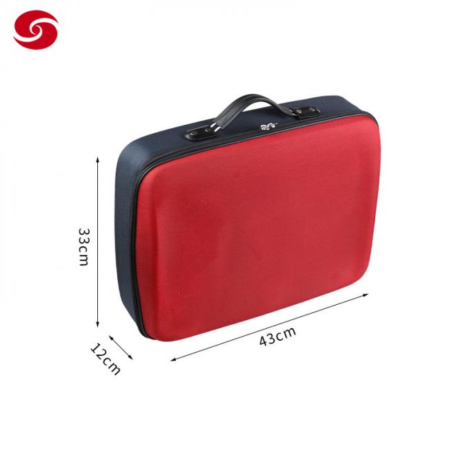 Red Customized Logo Emergency Kit Storage Tool Bag Case for Fire Fighters