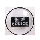 Plastic Safe Anti Riot Shield Anti Riot Equipment For Police Round Shape