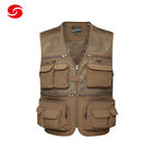 Customized Military Outdoor Digital Camouflage Fishing Vest with Pockets