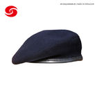 UN Army Soldier Customized Wool Military Beret Cap With Leather Binding