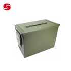                                  Us Army Green Metal Durable Ammo Boxes Bullet Tool Storage Can for Army             
