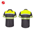 Short Sleeve Safety Work Suit With Visibility Reflective Tape