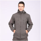 Waterproof Soft Shell Outdoor Jacket Man Zipper Pockets