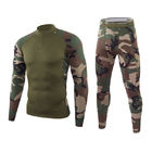 Men Combat Tactical Fleece Sport Thermal Underwear Warm Outdoor Hunting