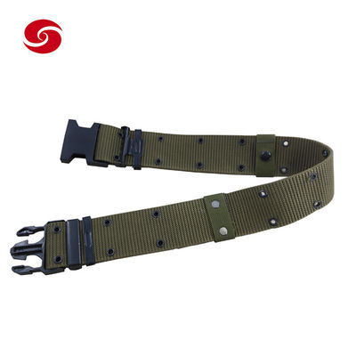 Olive Green Nylon Military Tactical Belt Army Webbing Belt With POM Buckle