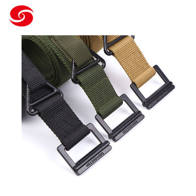 Army Double Layer Military Tactical Belt With Alloy Buckle For Training