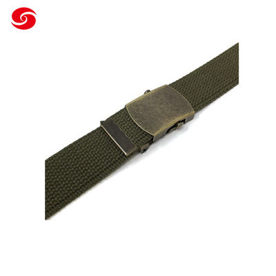Professional 160cm Military Canvas Belt With Brass Buckle