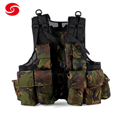                                  Nylon or Polyester Camouflage Molle Multi Pockets Military Tactical Vest             