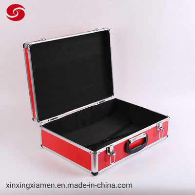 Fire Fighters Outdoor Rescue Equipment Red Aluminum Tool Cases / Box