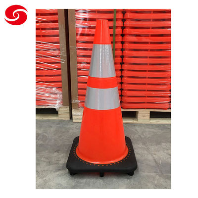 America Standard Outdoor Rescue Equipment Reflective Orange PVC Plastic Cone