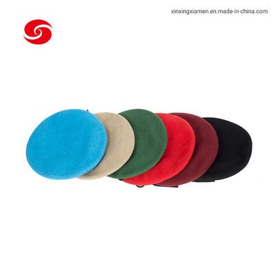 UN Army Soldier Customized Wool Military Beret Cap With Leather Binding