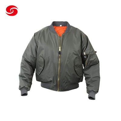 Men S Zipper Up Casual Military Outdoor Equipment Flight Bomber Jackets