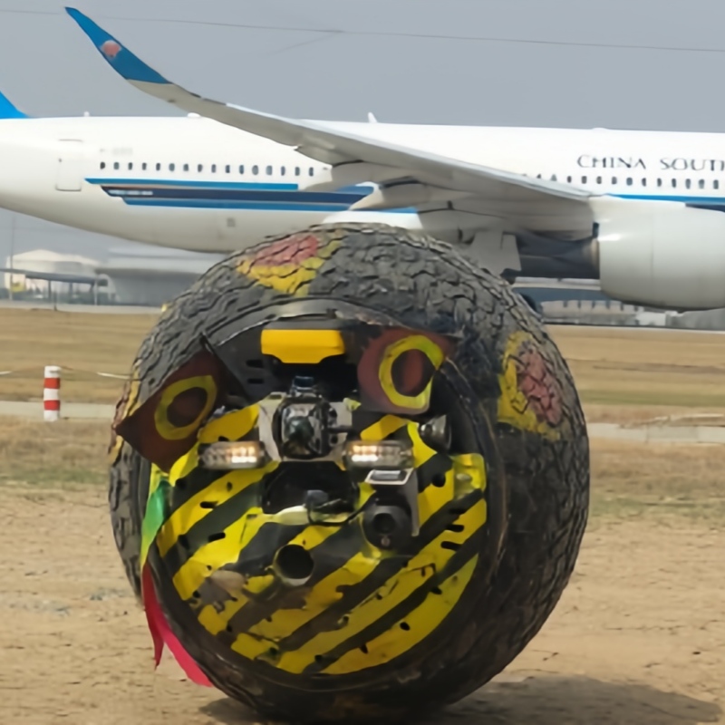 rolling spherical security robot 100km range amphibious patrol drone