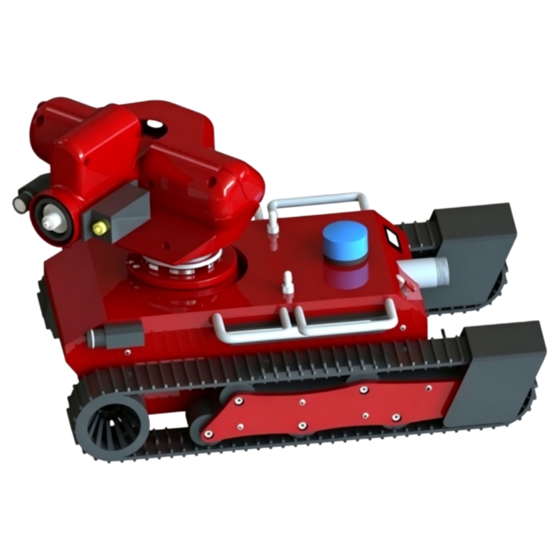 Cobra I fire extinguishing robot for chemical plant and warehouse